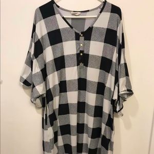 Dwell and Slumber Buffalo Check Maternity Dress